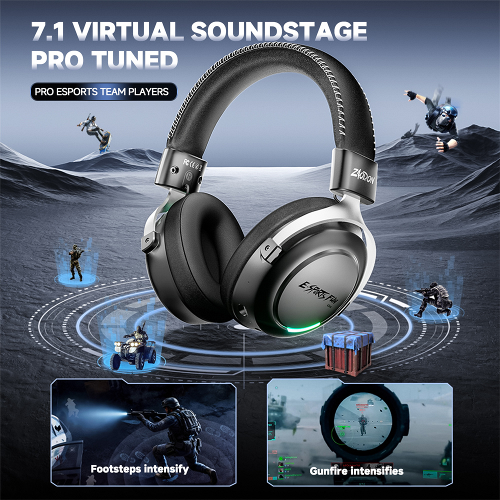 새로운 무선 게이밍 헤드폰, 블루투스 6.0, 53mm - Zero Esports Gaming Gear 리뷰 및 가격